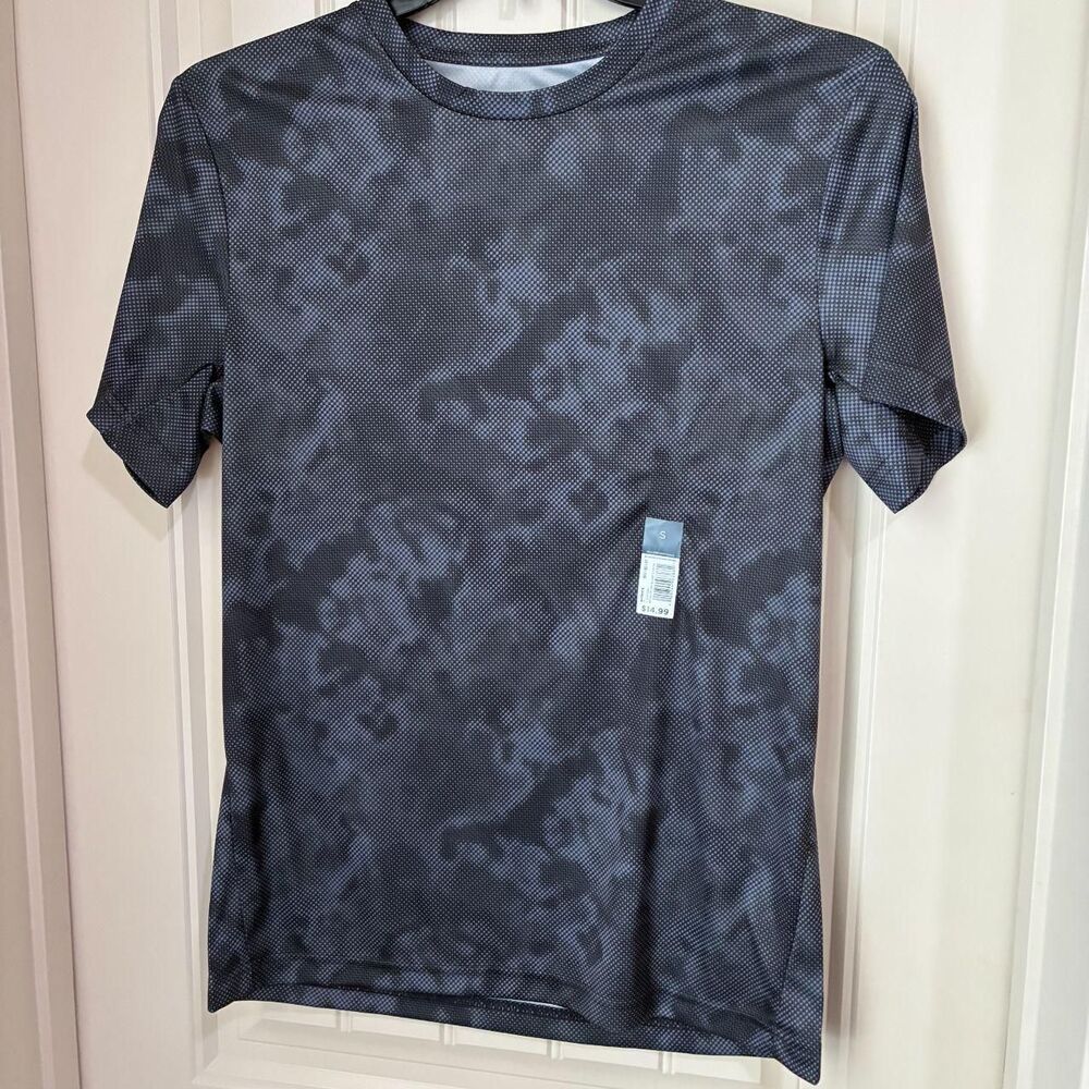 Tek-gear Men's Black and Grey T-shirt